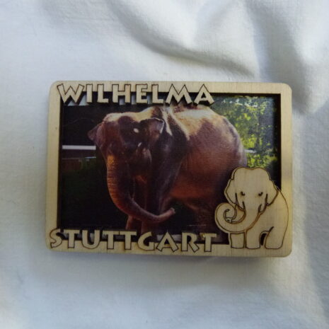 Magnet Wilhelma Elefant Holz
