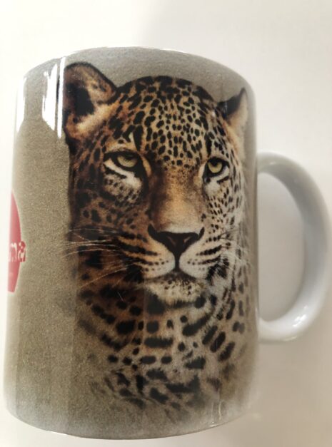Tasse mit Tiermotiv Leopard