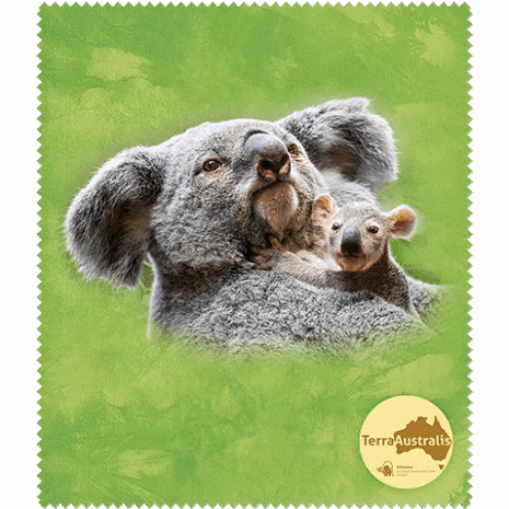 Brillenputztuch Koala mit Baby