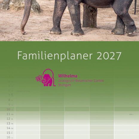 Wilhelma Shop 7 KALENDER FAMILIENPLANER 2027 - Januar
