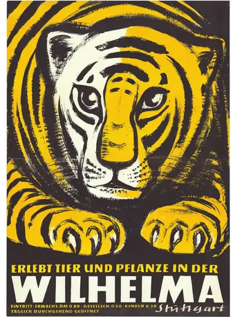 Plakat Tiger Wilhelma