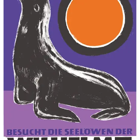 Wilhelma Shop 2 Plakat Seelöwe Wilhelma